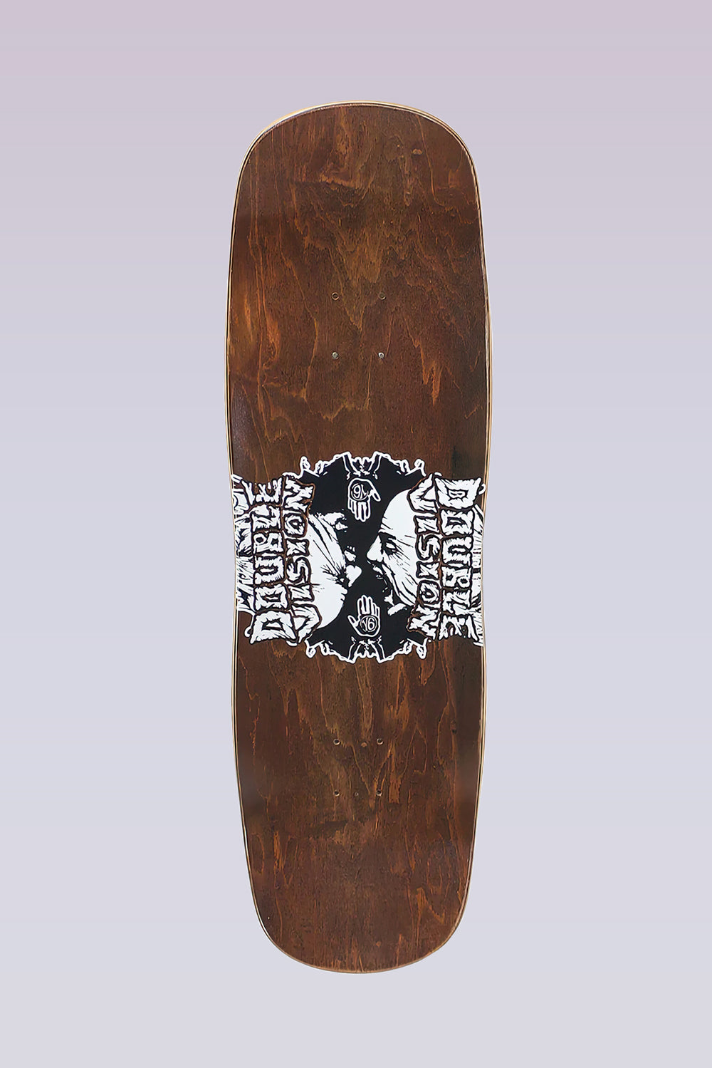 Double Vision Skateboard Deck - 9.5"X32.5" - Brown