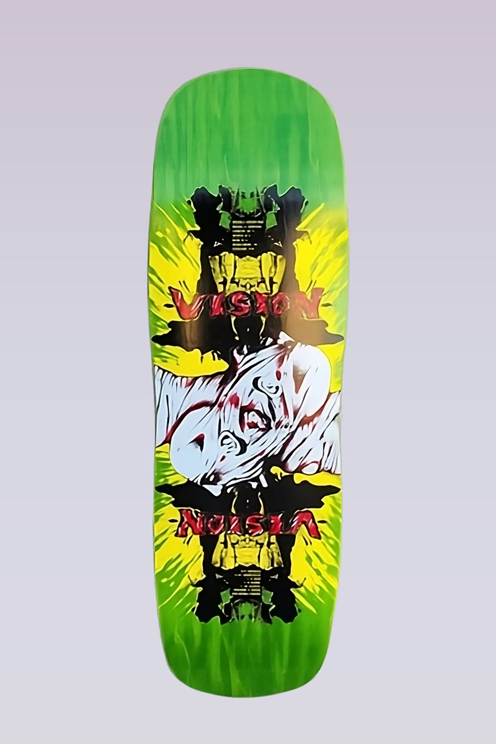 Double Vision Skateboard Deck - 9.5"X32.5" - Lime Stain