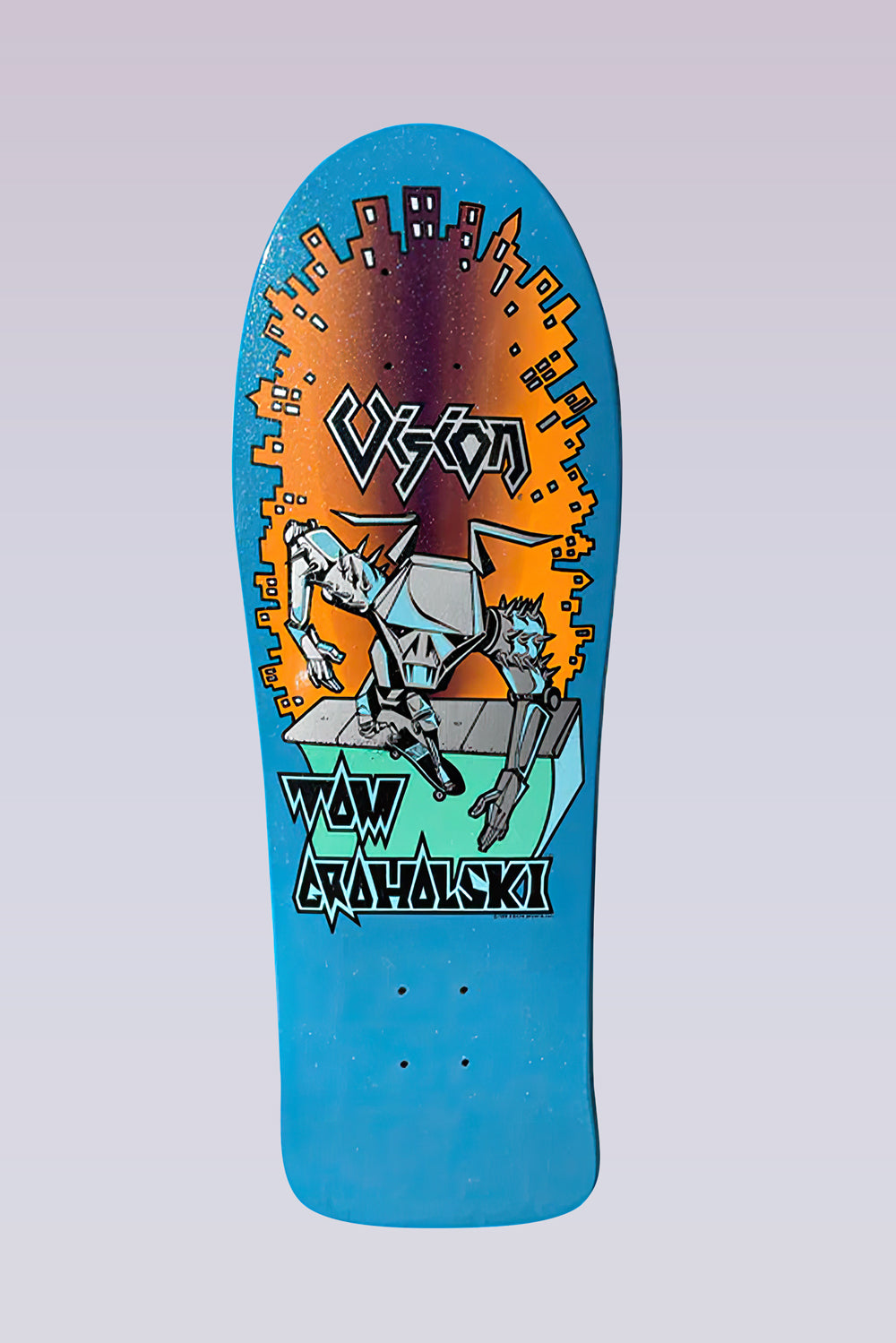 Limited Groholski Robot Deck-Special Pearl - Skateboard Hall of Fame - 9.5"X29.5" - Blue Pearl