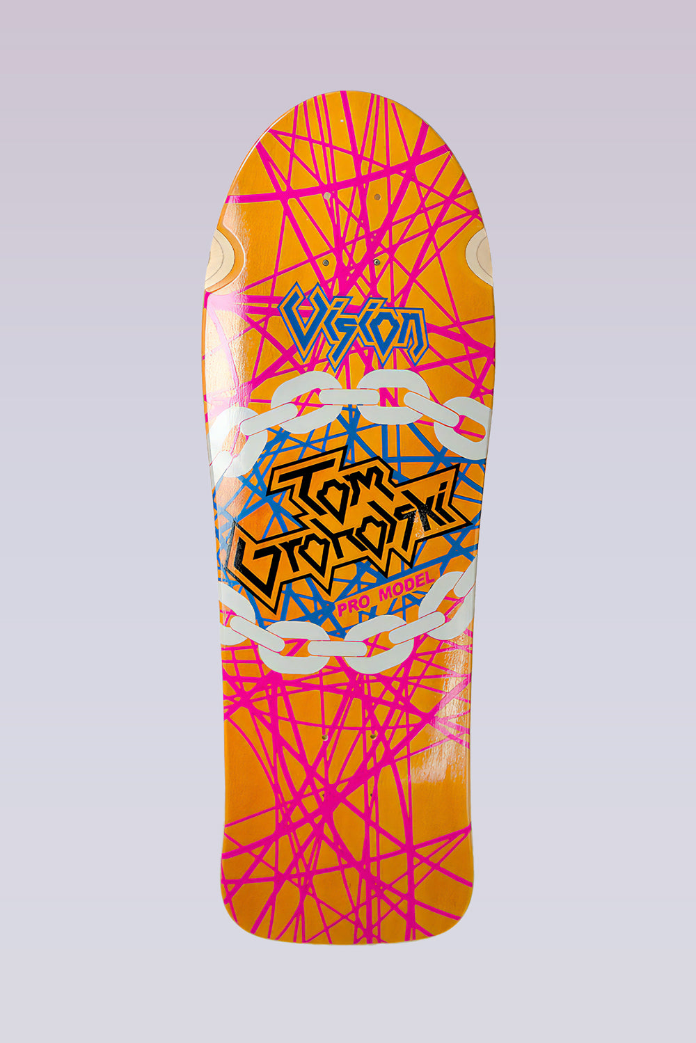Groholski Heavy Metal Skateboard Deck - 29.75" x 9.75" - Orange Stain