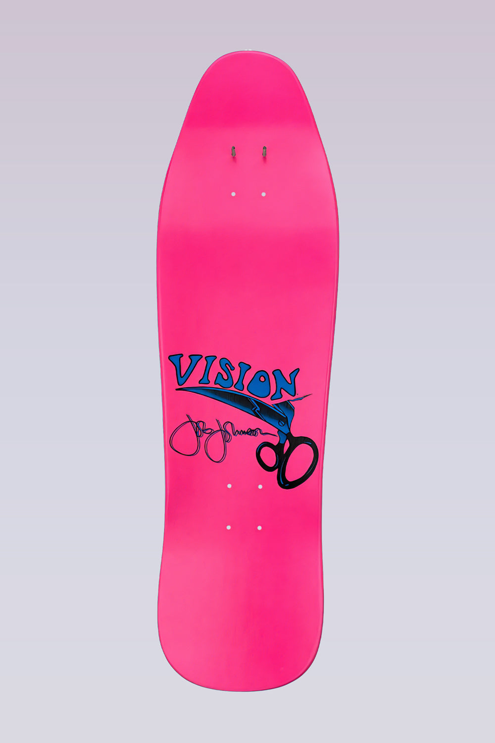 Joe Johnson Scissors Skateboard Deck - 9.5" x 32" - Pink Dip