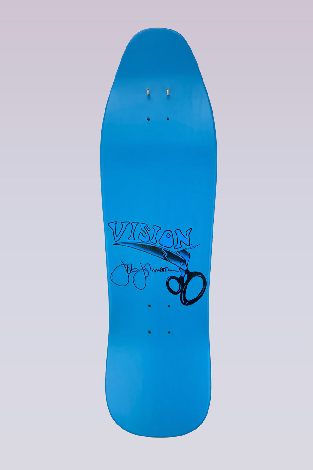 Joe Johnson Scissors Skateboard Deck - 9.5" x 32" - Turquoise Dip