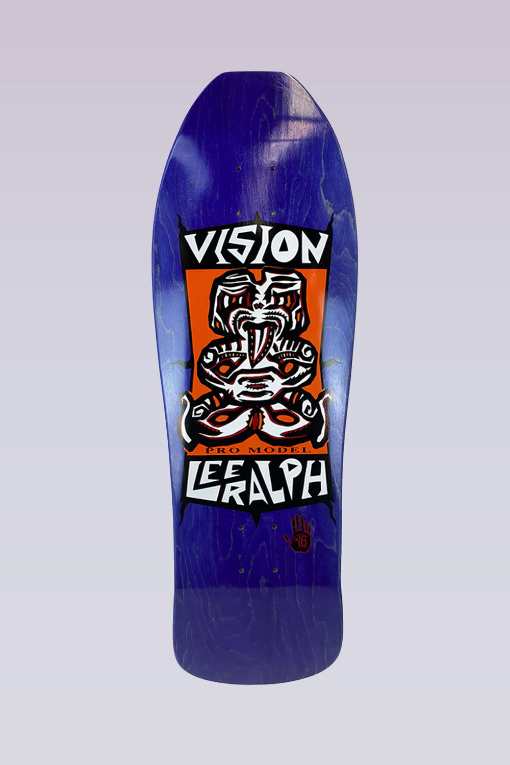 Lee Ralph Tiki Skateboard Deck - 10"x31.75" - Purple Stain