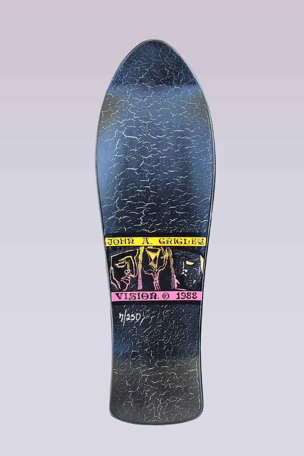 Crackle Grigley III Limited Skateboard Deck - 9.75"x31" - Black/White