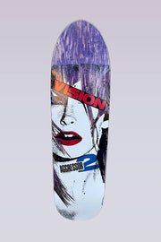 Aggressor 2 - Modern Shaped Skateboard Deck - 8.5"X32.5'' - Purple Stain