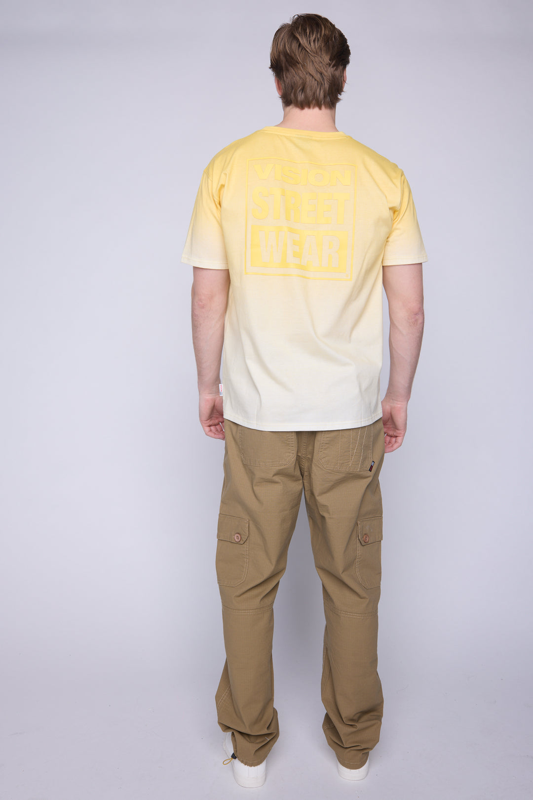 Ombre Box Logo T-Shirt- Butter