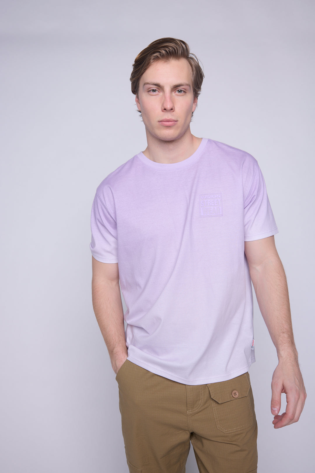 Ombre Box Logo T-Shirt- Lavender