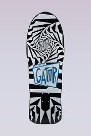 Gator II - Skateboard Deck - 10.25"X29.75'' - Black/White