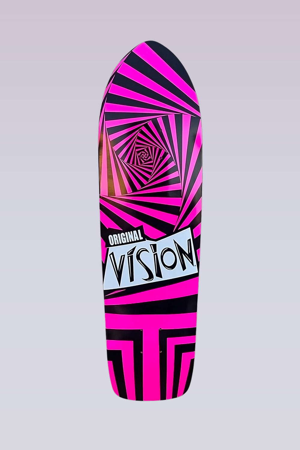 Original - Modern Shaped Skateboard Deck - 8.5"X32.25''- Pink/Black