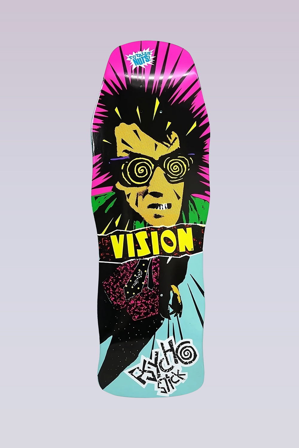 Psycho Stick - Modern Concave Skateboard Deck - 10"X29.75" - Blue/Yellow