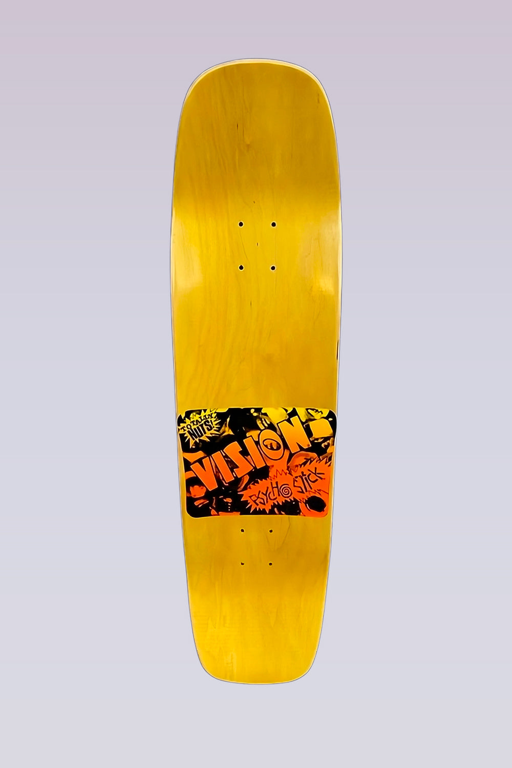 Psycho Stick - Modern Shaped Skateboard Deck - 8.875"X32.75" - Yellow