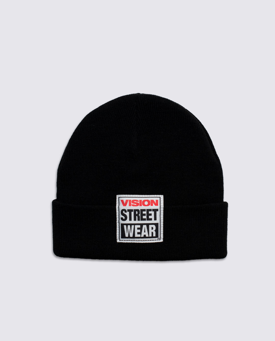 Cuffed Beanie With Large Logo Patch - Black