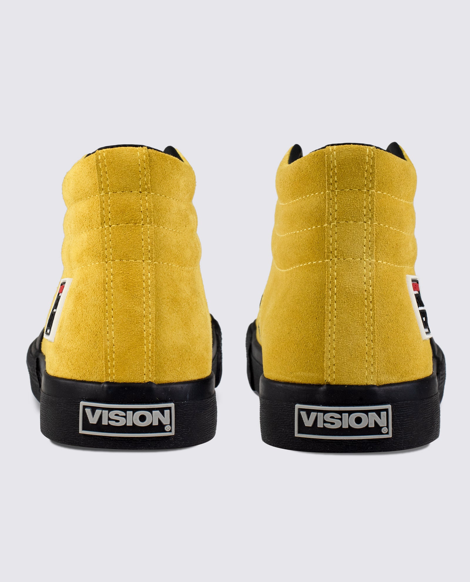 Vision Street Wear Leather Suede High Top Skateboard Sneakers Mustard
