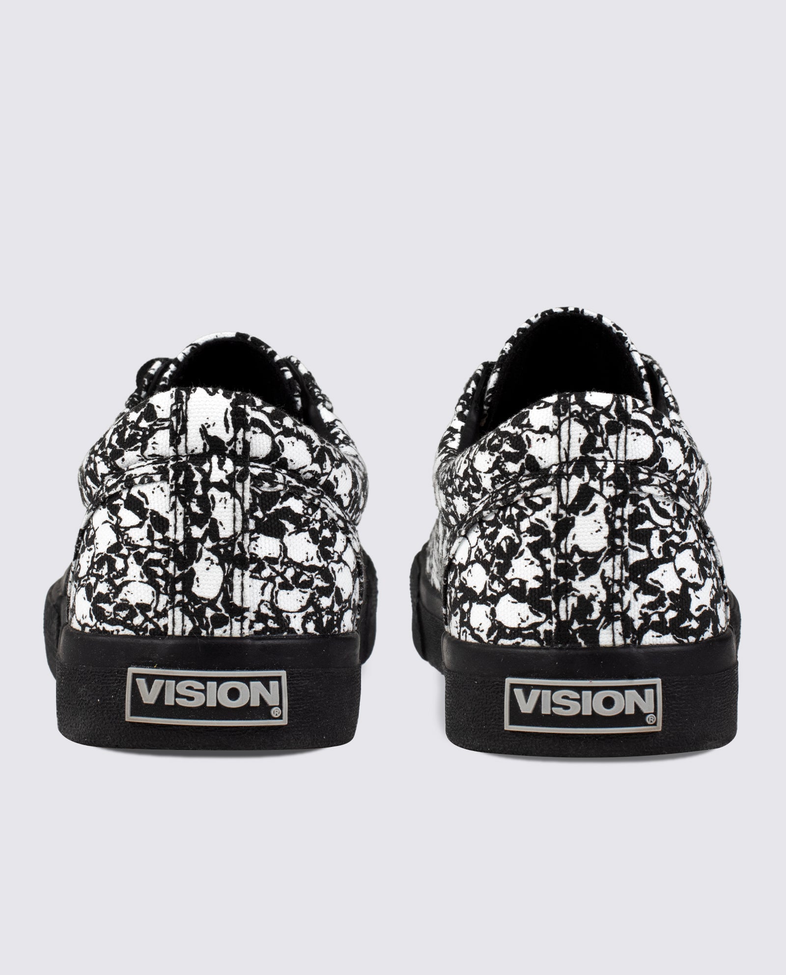 Vision Street Wear Canvas Low Top Skateboard Sneakers Skull
