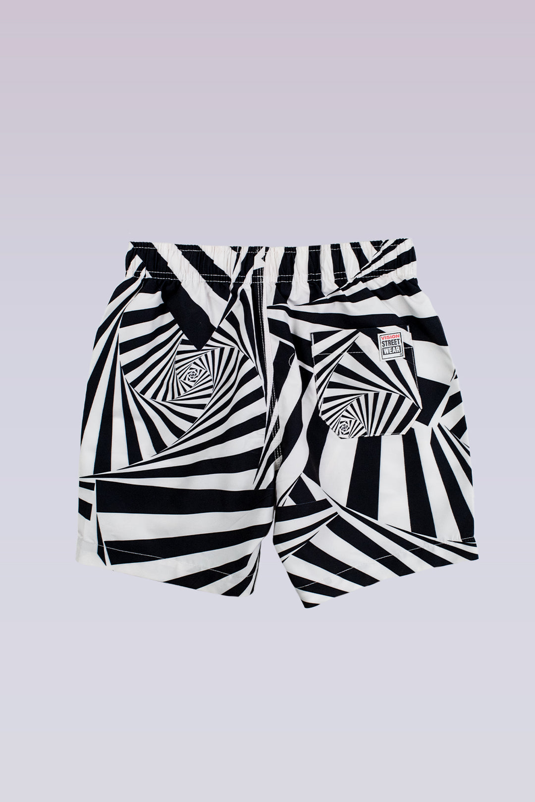 Kids' Aop Spiral Swim Shorts - Ivory