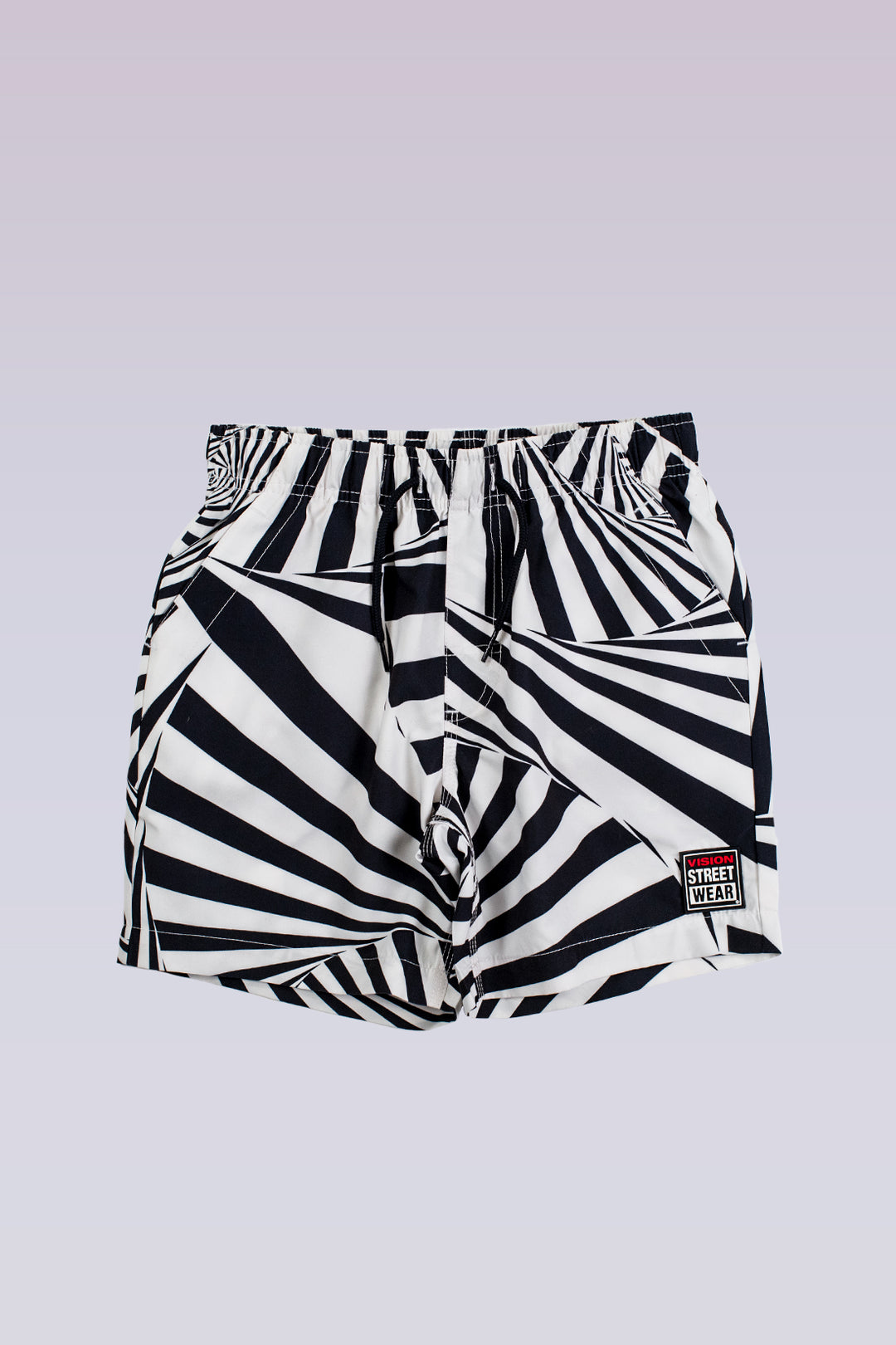 Kids' Aop Spiral Swim Shorts - Ivory