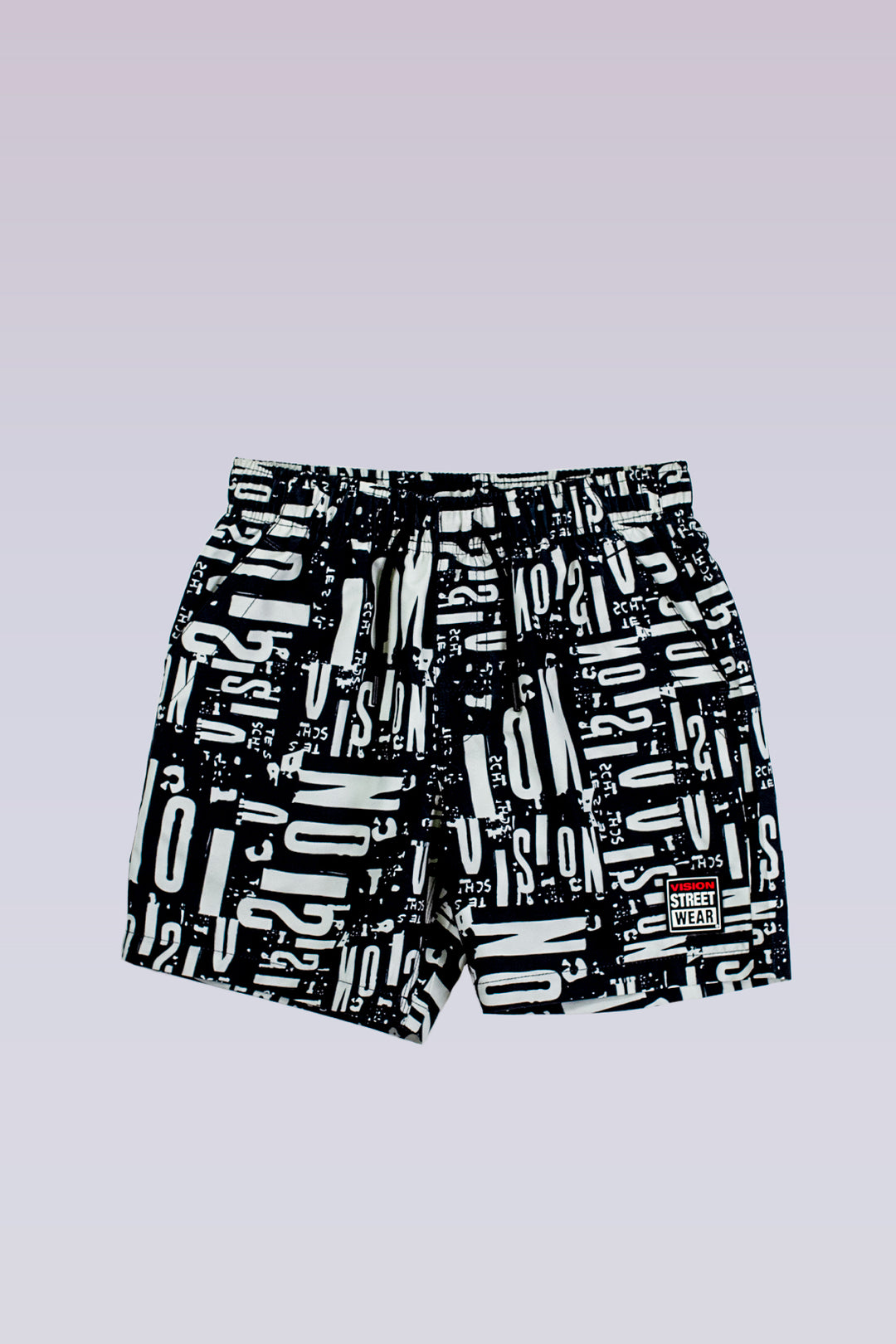 Kids' Aop Swim Shorts-Black