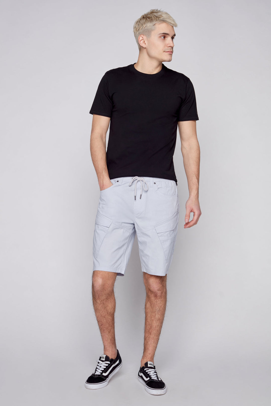 KRAVITZ - Mens Shorts With bellowed Cargo pockets - Frost Blue
