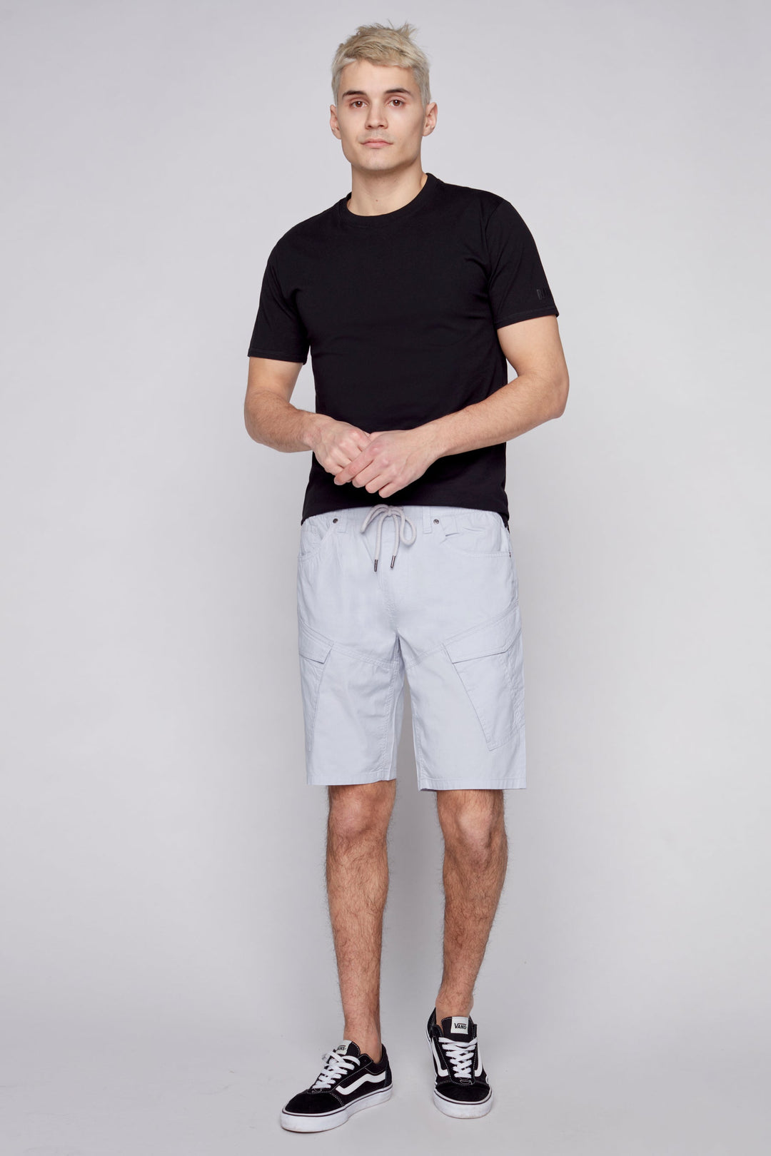 KRAVITZ - Mens Shorts With bellowed Cargo pockets - Frost Blue