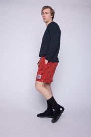 Aop Tattoo Shorts - Red