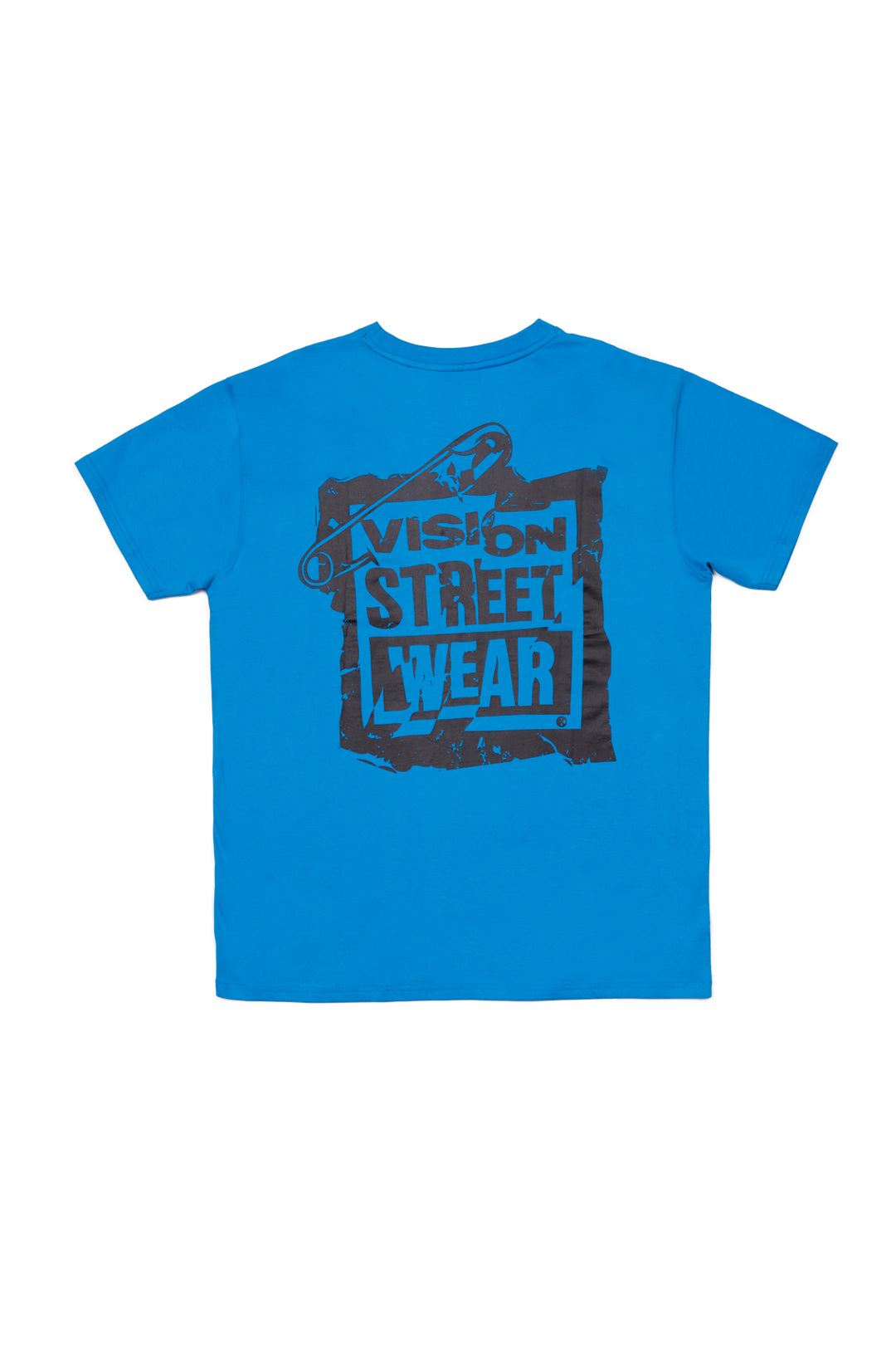 T-shirt avec logo d’épingle de sécurité- Bleu