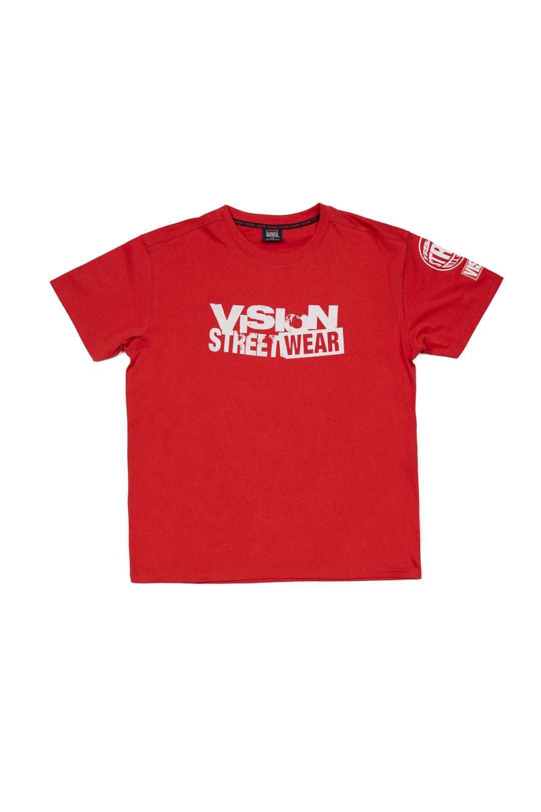 T-shirt avec logos d’équipes imprimés- Rouge