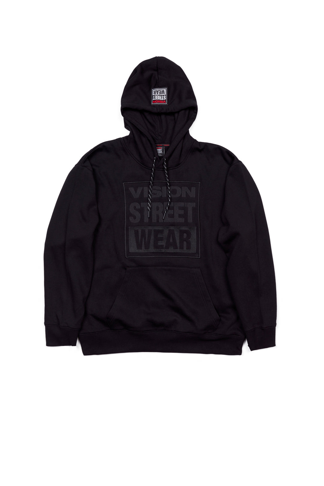 Front Embroided Logo Hoodie - Black