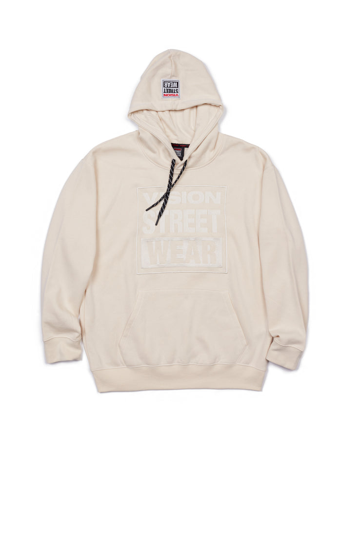 Front Embroided Logo Hoodie - Bone