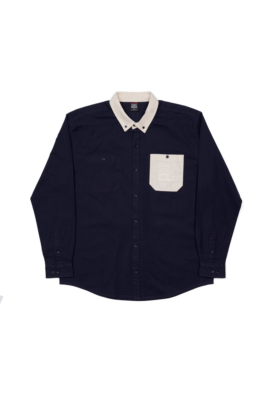 Relax Fit Shirt With Pocket- Navy