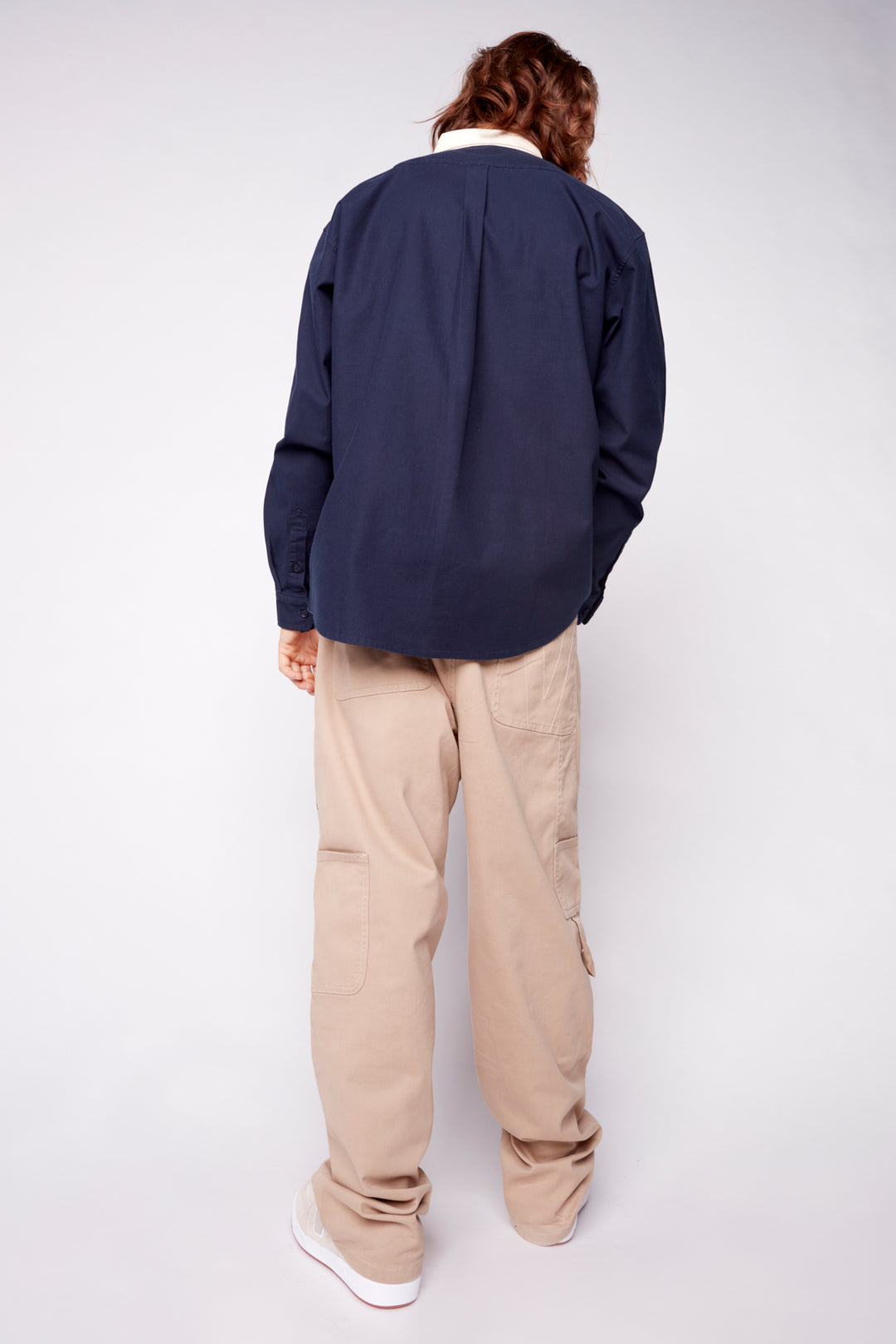 Relax Fit Shirt With Pocket- Navy